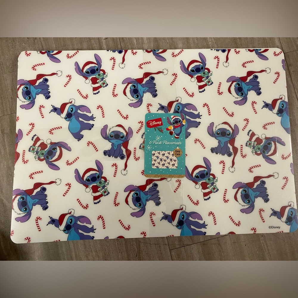 Stitch Christmas 6pk placemats